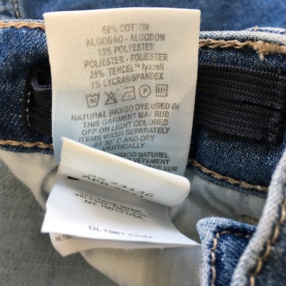 DL1961 Ultimate Kids Boys Pool Distressed ZANE Skinny Adj Waist Elastic Jeans - Picture 4 of 16